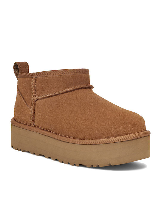Ugg Australia Classic Ultra Mini Suede Παιδικά Μποτάκια Καφέ - Image 3