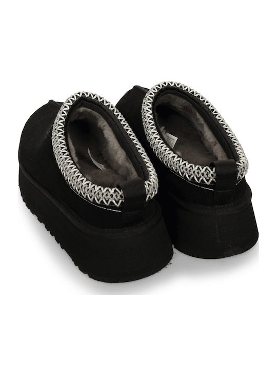 Ugg Australia Tazz II Κλειστές Γυναικείες Παντόφλες Μαύρες - Image 4